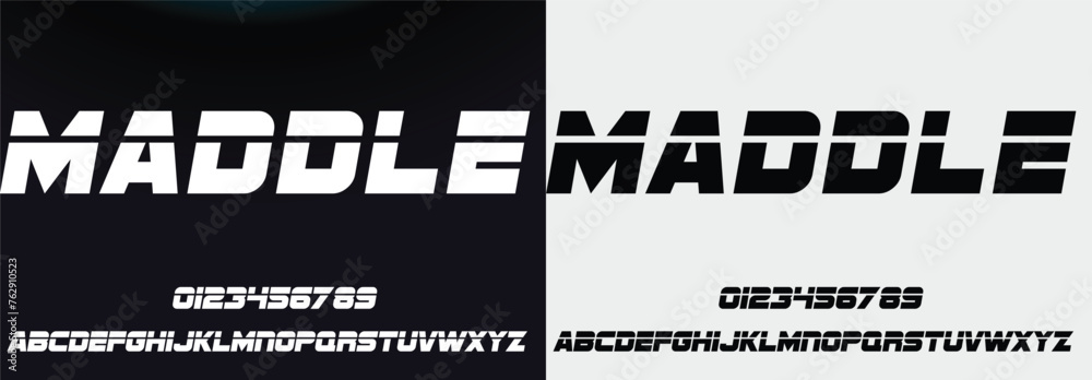 Obraz premium Luxury letter font and tech typeface. Minimal Alphabet set. Creative fonts Logo design for Business.