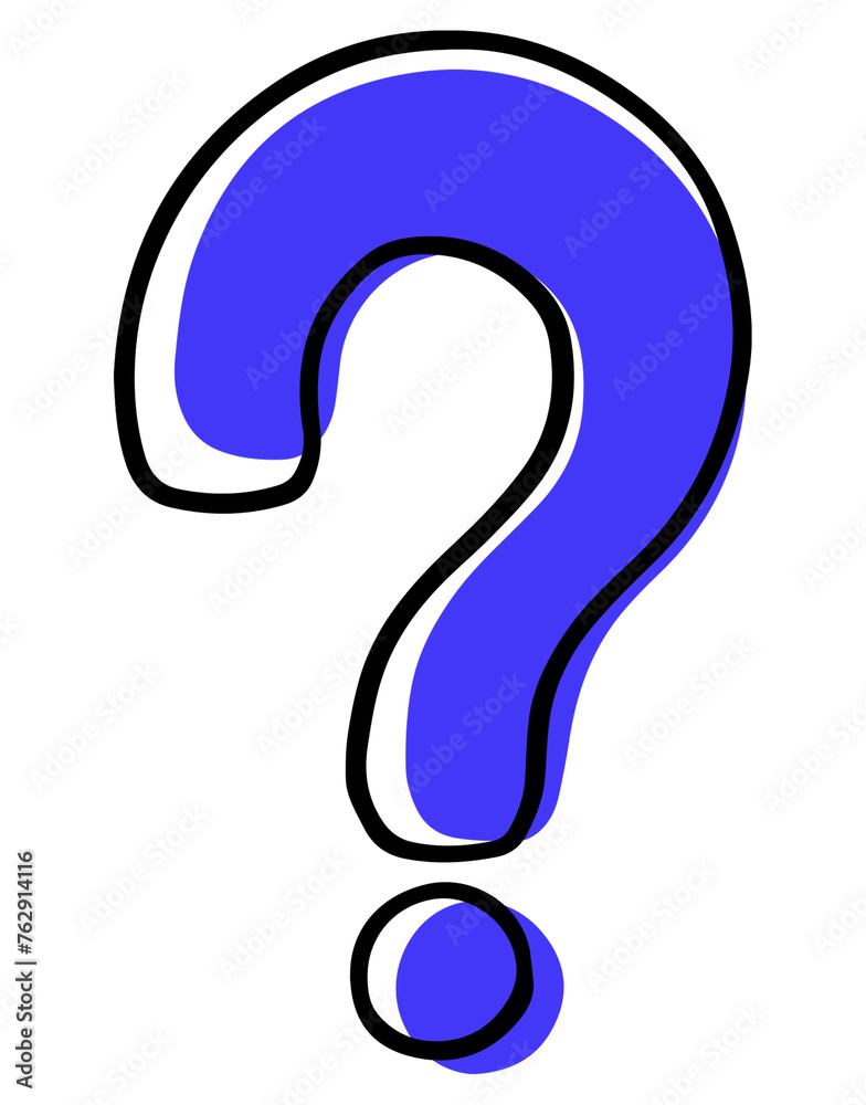 Naklejka premium 물음표4