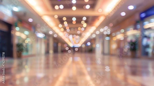BLURRED OFFICE BACKGROUND LIGHT DEFOCUSED INTEROR BLURRY HALL SHOPPING MALL : Generative AI
