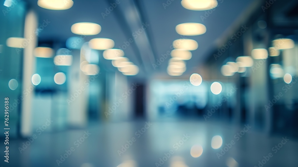 Business office Blurred background meeting room light bokeh education event in company Blurry abstract background of conference room Blur background office modern lobby urban decor emp : Generative AI