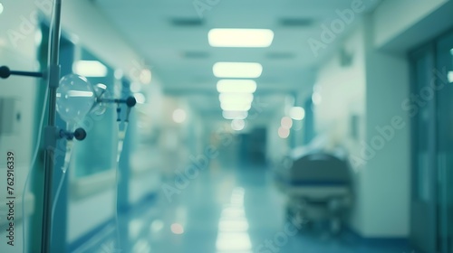 MEDICAL BLURRED BACKGROUND  HOSPITAL OFFICE WITH BOKEH LIGHTS LIGHT ROOM : Generative AI