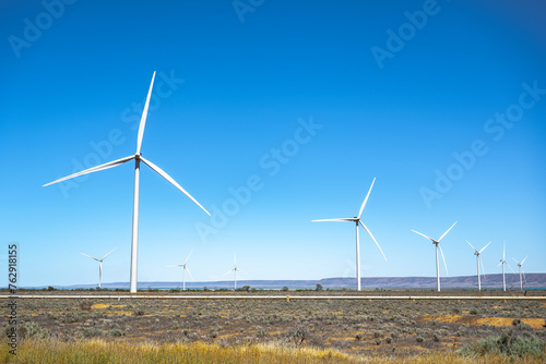 Sustainable Energy Landscape: Wind Farm on a Clear Day