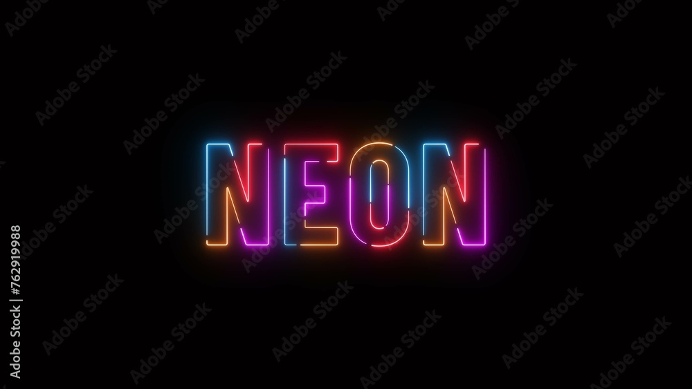 Abstract colorful neon texture illustration background.