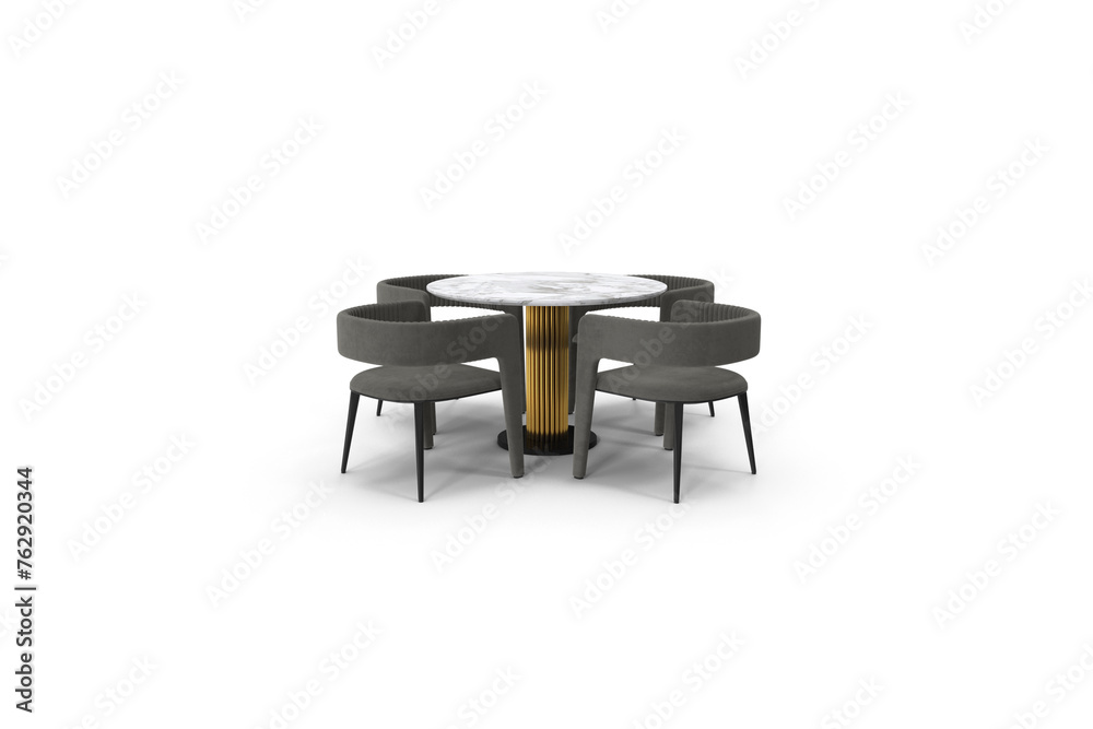 Fototapeta premium black table and chair