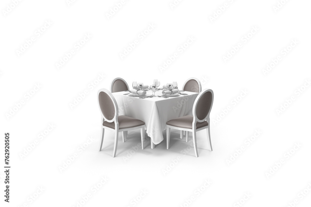 Fototapeta premium wedding dining table 4 seat 3d 