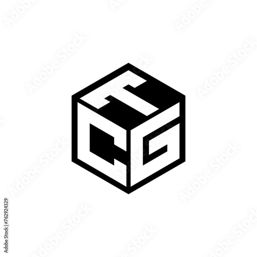 CGT letter logo design in illustration. Vector logo, calligraphy designs for logo, Poster, Invitation, etc. photo