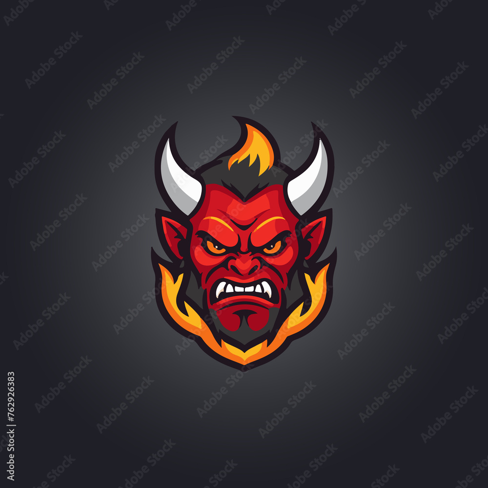 Logo devil character icon Logo devil character icon