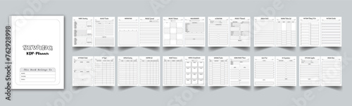 SEWING PLANNER TEMPLATE LAYOUT DESIGN WITH COVER PAGE 2024 PAGE