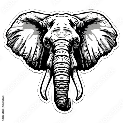 Realistic elephant sticker | High Quality | Transparent PNG © WWT