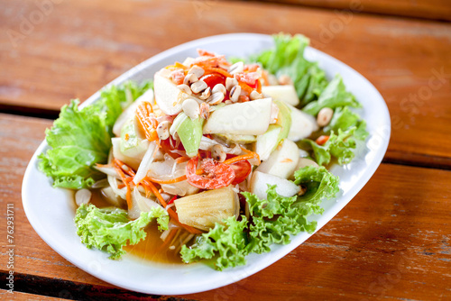 Savory Thai Delights of Fruit Somtam and Exotic Flavors
