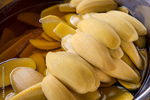 Preserved Mango Slices in a Jar, a Tropical Culinary Delight