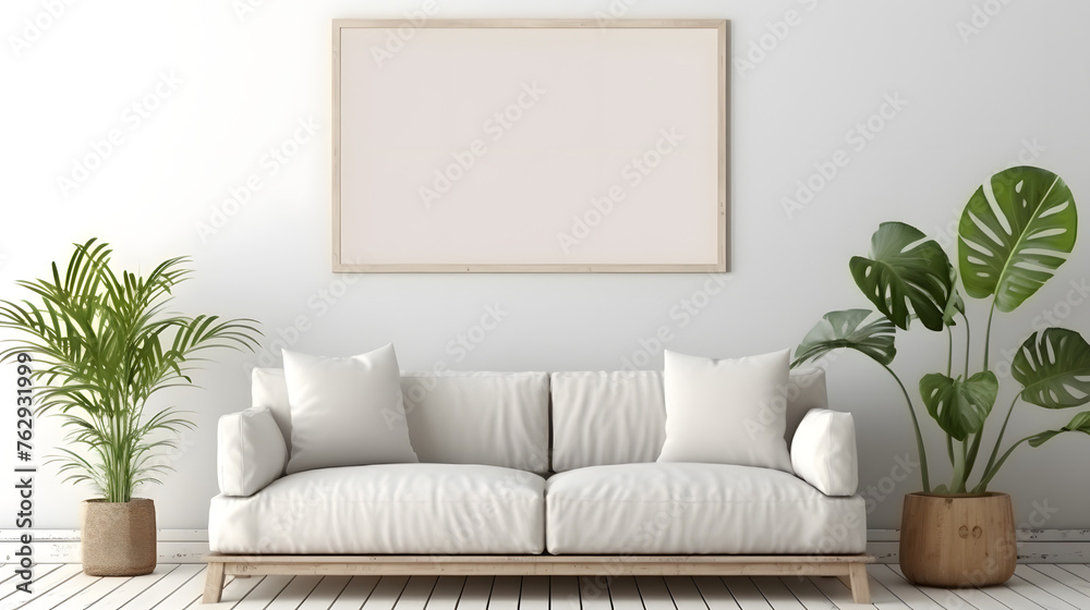 Mockup frame in interior background, room in light pastel colors, Scandi-Boho style Mockup frame in interior background, room in light pastel colors, Scandi-Boho style