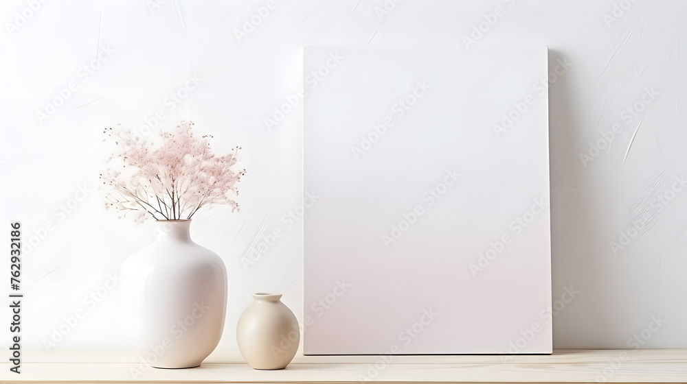 Mockup frame in interior background, room in light pastel colors, Scandi-Boho style Mockup frame in interior background, room in light pastel colors, Scandi-Boho style