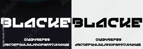 Abstract minimal modern alphabet fonts. Typography technology electronic digital music future creative font. vector illustration eps 10