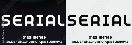 Modern Bold Font. Typography urban style alphabet fonts for fashion, sport, technology, digital, movie, logo design, vector illustration
