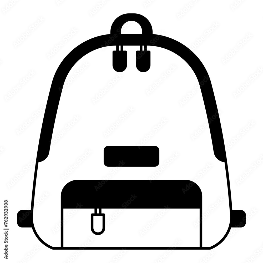 school backpack icon and sticker school backpack icon and sticker