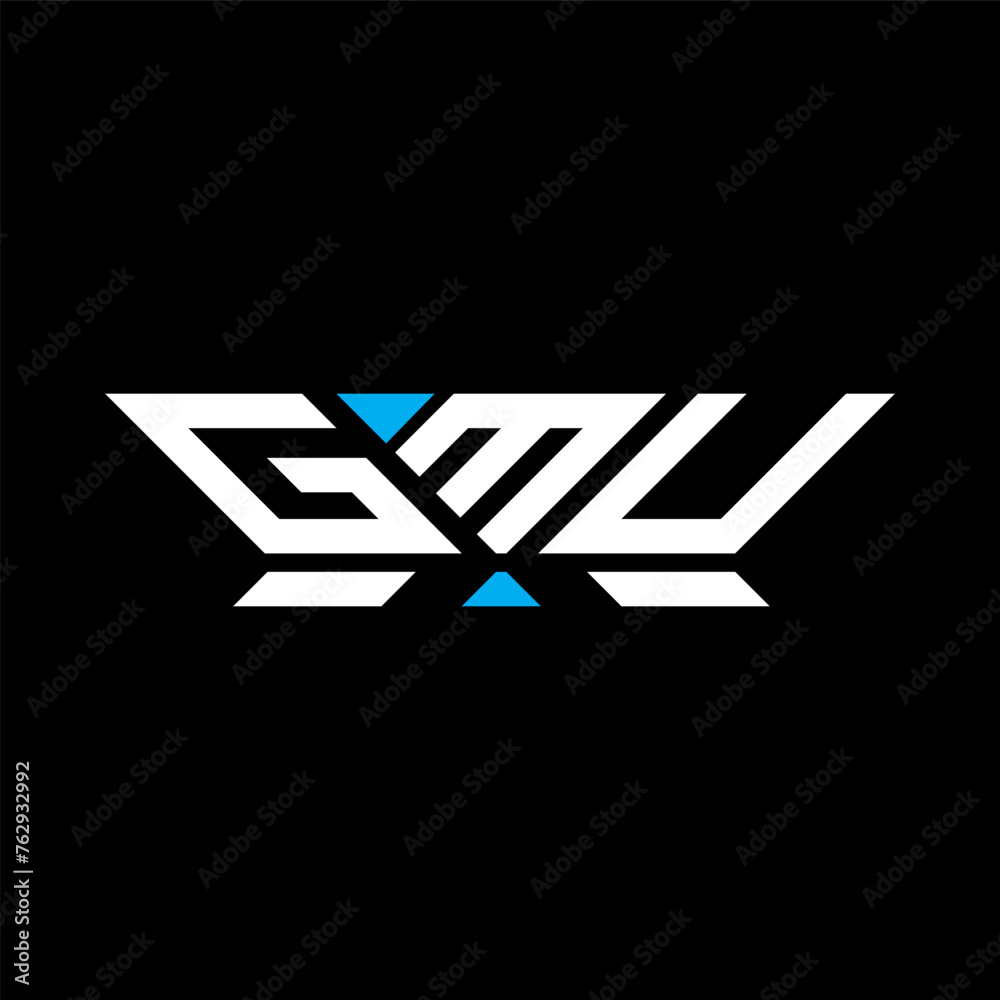 GMU letter logo vector design, GMU simple and modern logo. GMU luxurious alphabet design