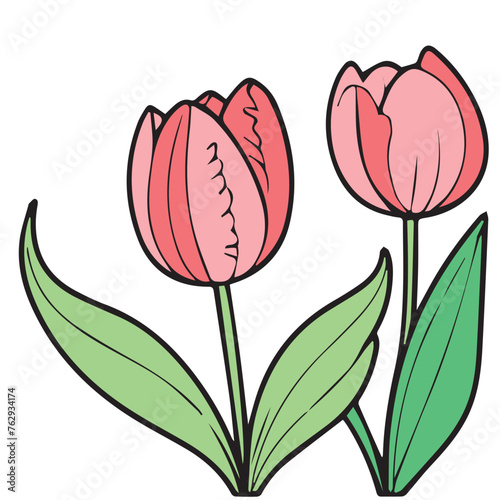 free vector flower color design logo