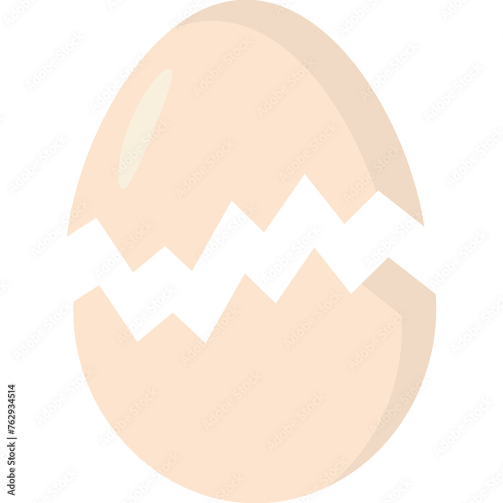 Obraz premium Broken Egg Illustration