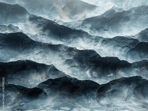 Abstract Ice Cave Textures and Patterns, Surface Material Texture