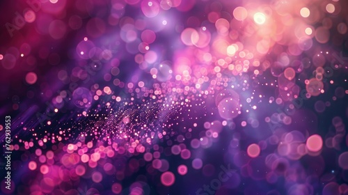 Vibrant Abstract Glitter Background with Bokeh Effect and Color Gradient 