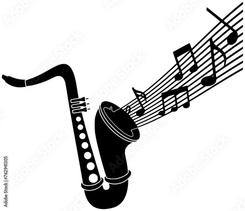 jazz illustration trumpet silhouette saxophone logo instrument icon trombone outline helicone brass horn music musical concert musician sound play shape band performance art for vector graphic