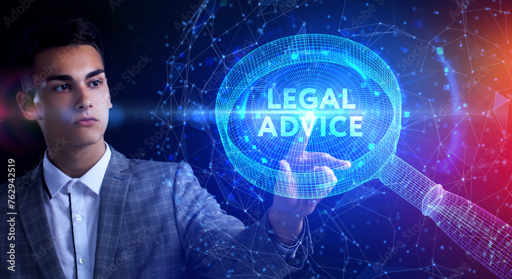 Business, Technology, Internet and network concept. Labor law, Lawyer, Attorney at law, Legal advice concept on virtual screen. Business, Technology, Internet and network concept. Labor law, Lawyer, Attorney at law, Legal advice concept on virtual screen.