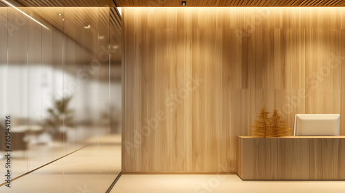 background where the wood texture is seen through a virtual glass panel, creating a sleek and modern effect