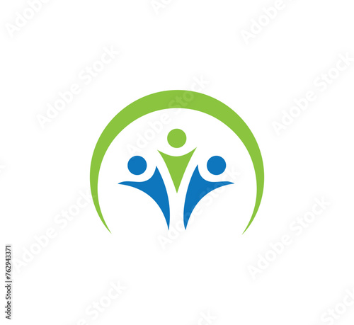 Man and tree logo design vector template.