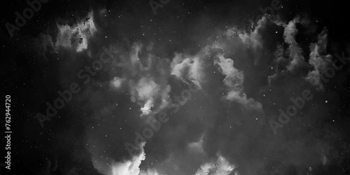 white cloud and black sky textured background. Monochromatic image showcasing clouds in the sky, with distinct shades of gray and white. Diamond Fog or smoke color isolated background for effect, text