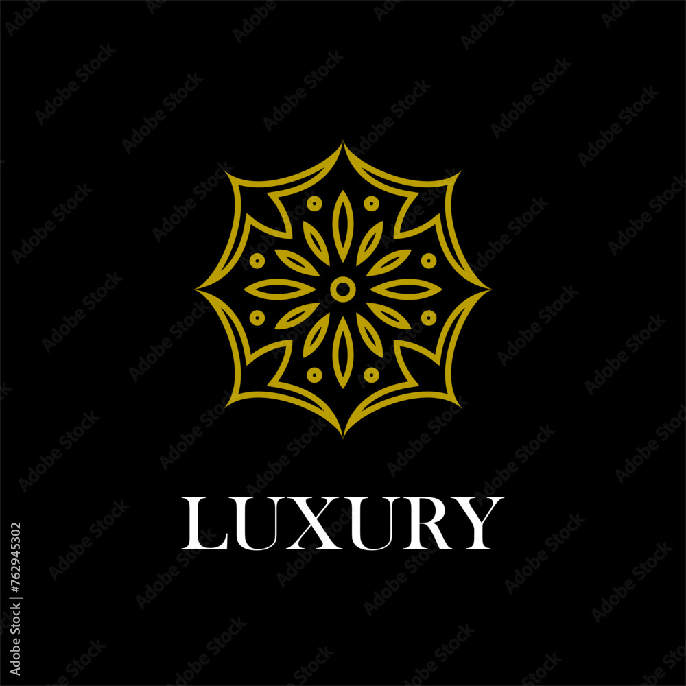 luxury mandala geometric logo template luxury mandala geometric logo template