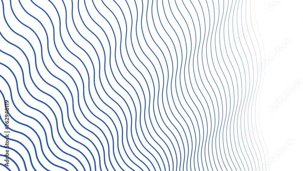 Blue wave line abstract background vector image - obrazy, fototapety, plakaty 