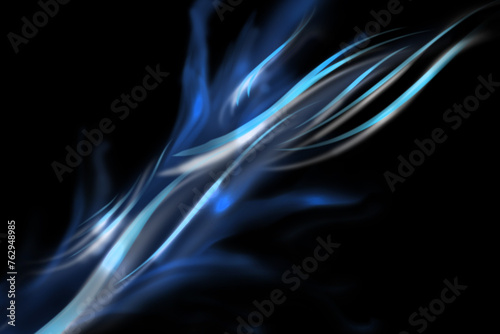 Glowing Curved Lines Background