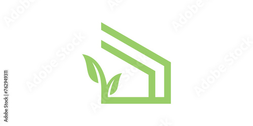 green house logo design, environmentally friendly, logo design template, symbol, creative idea.