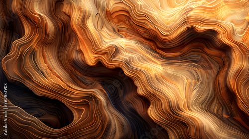 wood texture background reimagined as an abstract nature study, with organic forms, fluid shapes, and vibrant colors transforming the wood grain into a dynamic and expressive composition