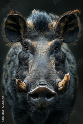 Hyper-Detailed Warthog Portrait generative AI © Devilal
