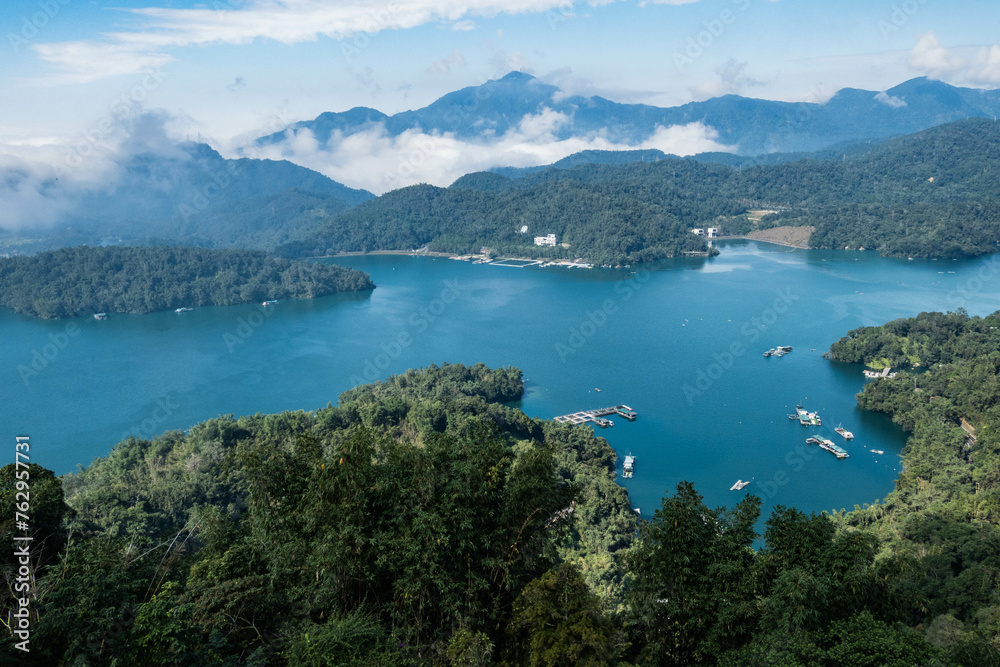 View of Sun Moon Lake from Ci’en Pagoda, Taiwan