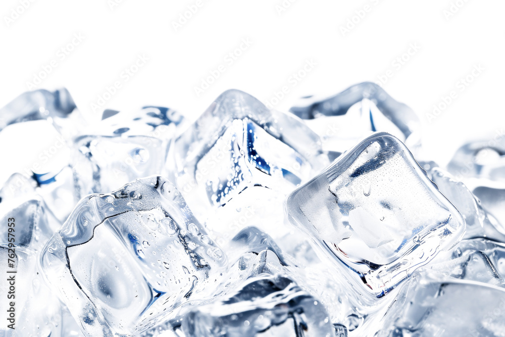 Ice cubes from pure water isolated on background, Group of frozen ice place on floor, water solid forming. Ice cubes from pure water isolated on background, Group of frozen ice place on floor, water solid forming.