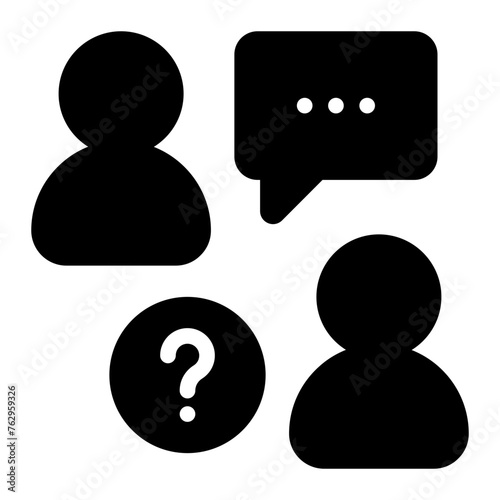 advice glyph icon