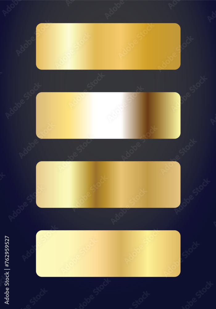 Collection of gold gradient palette background 