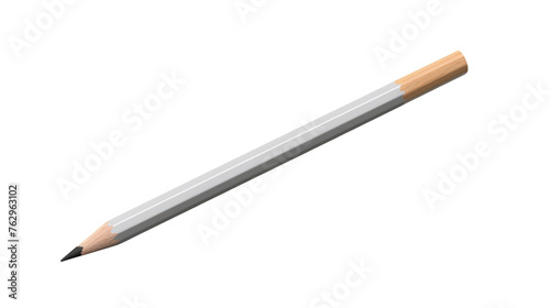 Wooden-tip Pencil on White Background. On a White or Clear Surface PNG Transparent Background..