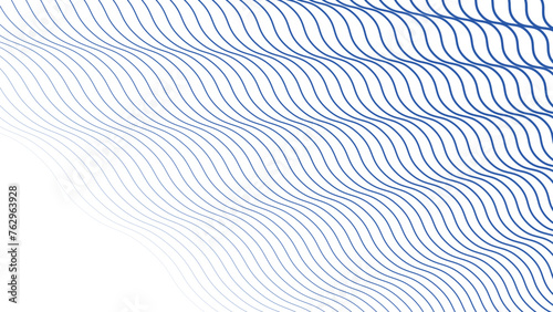 Wallpaper Mural Blue wave line abstract background vector image Torontodigital.ca