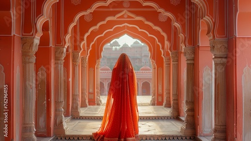 woman in Jaipur photo