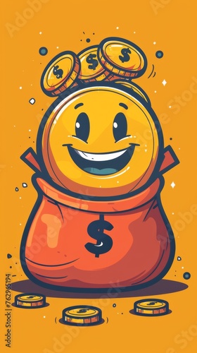 Smiling Money Bag