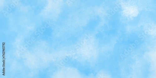 Abstract blue sky watercolor background. pastel colored cloudy sky. picture painting illustration.