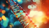 Medical background with DNA strands