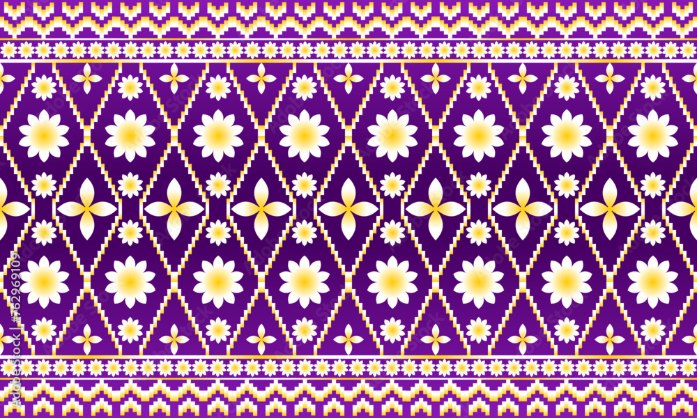 Oriental ethnic pattern.Design for background,carpet,wallpaper,clothing,wrapping,fabric,Vector illustration.