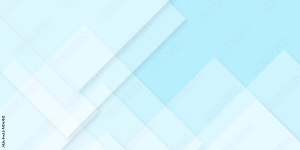 Fototapeta premium Minimalistic geometric blue abstract background. abstract background with transparent rhombus geometric diagonal triangle patterns vibrant header design. Geometric background poster design template.