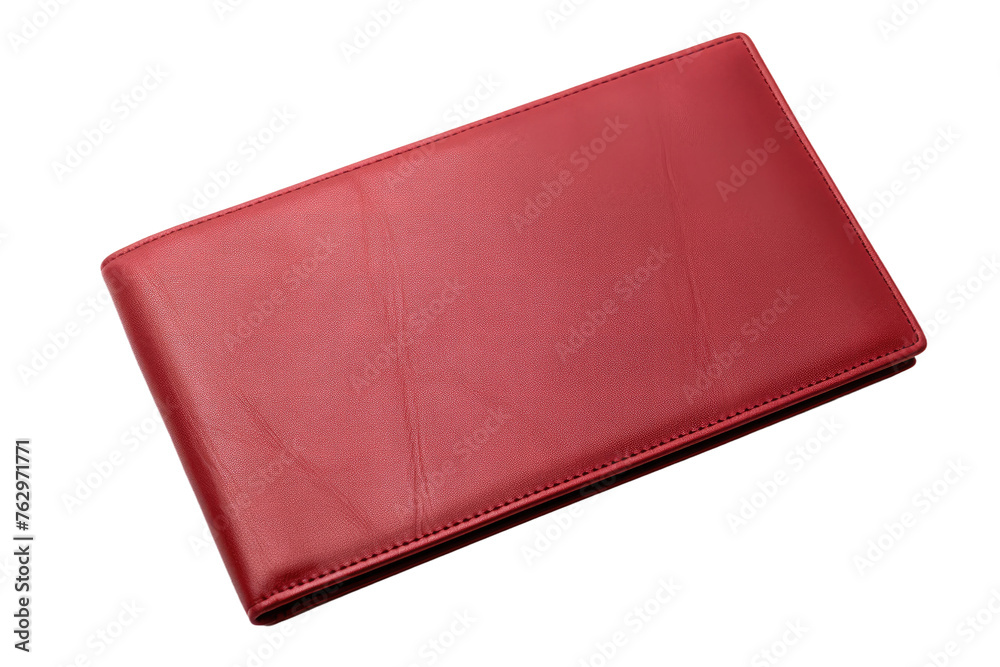 Red Leather Wallet on White Background. On a White or Clear Surface PNG Transparent Background.. Red Leather Wallet on White Background. On a White or Clear Surface PNG Transparent Background..