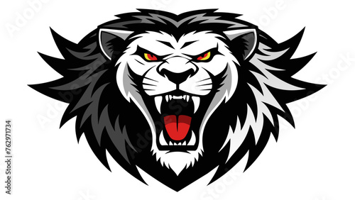 Powerful Angry Lion Roaring Dynamic Vector Illustration